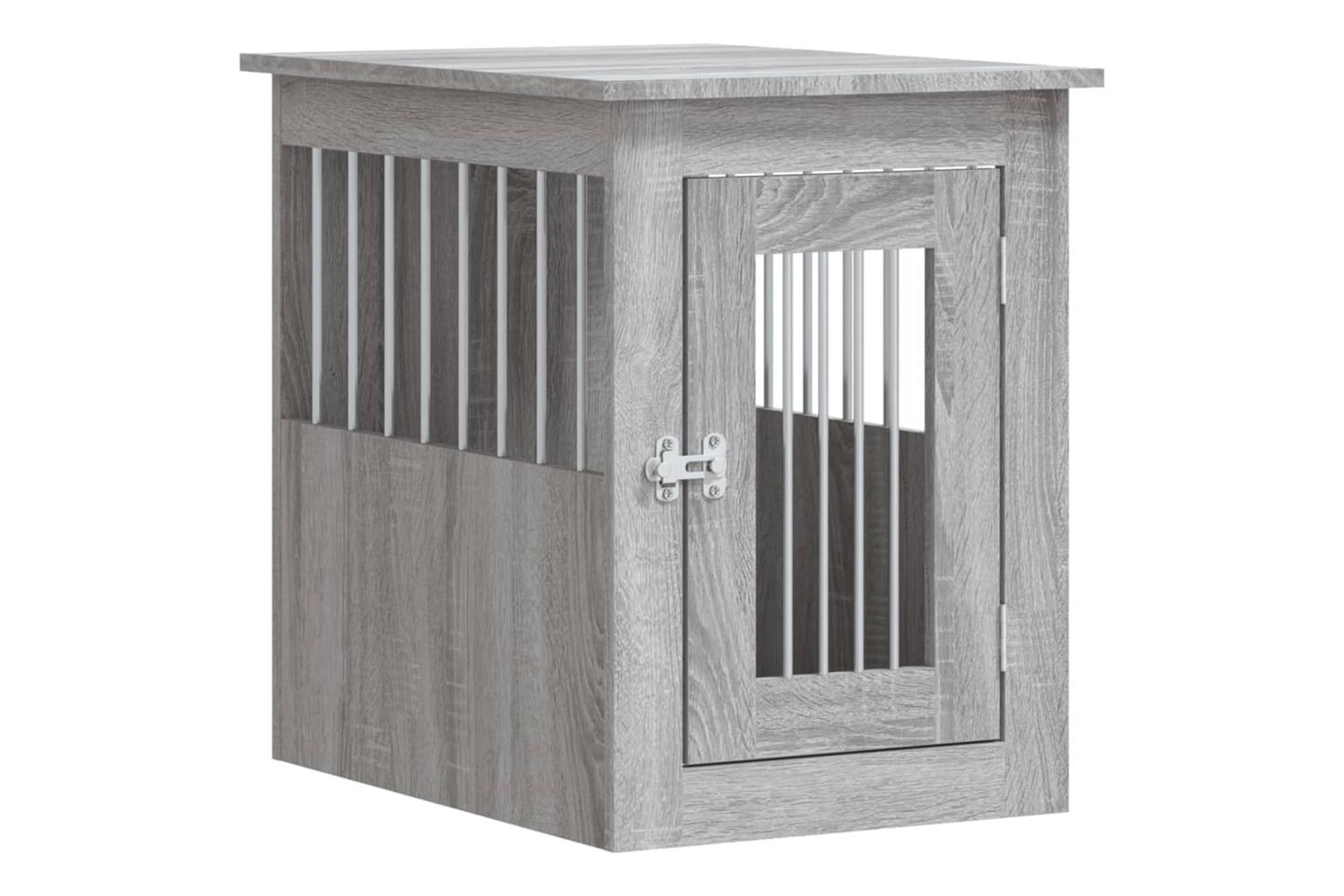 Dog Crate Furniture Grey Sonoma 45x62x59 Cm Engineered Wood-2