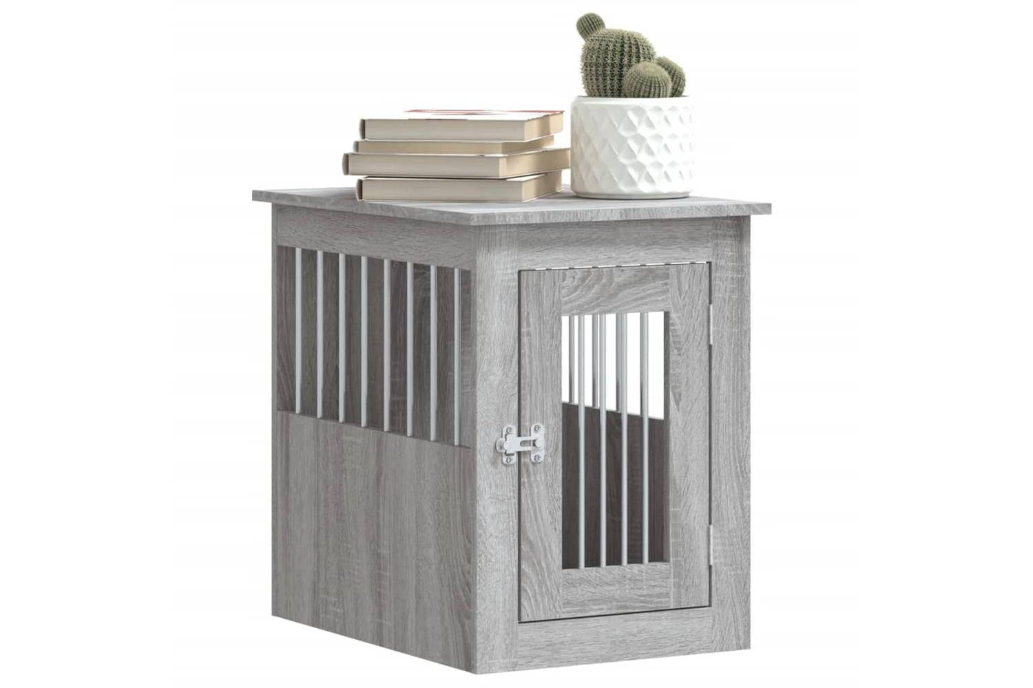 Dog Crate Furniture Grey Sonoma 45x62x59 Cm Engineered Wood-4