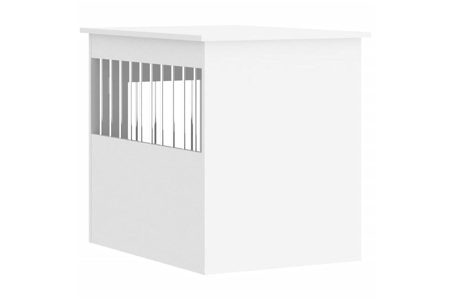 Dog Crate Furniture White 55x75x65 Cm Engineered Wood-9