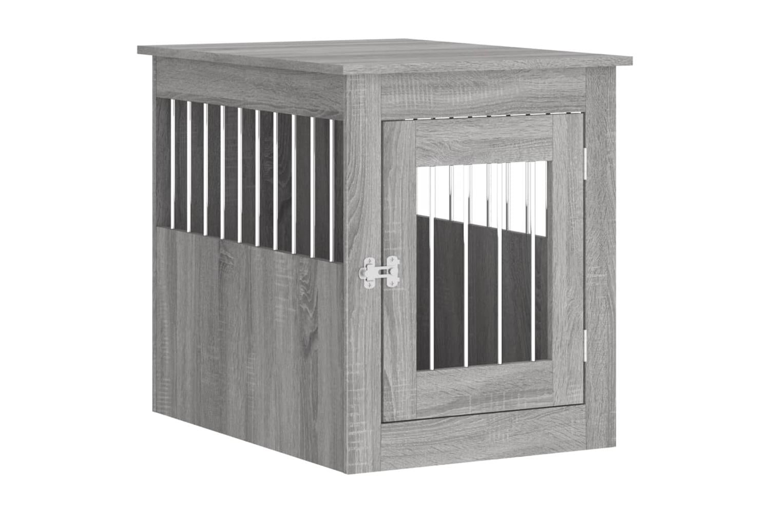 Dog Crate Furniture Grey Sonoma 55x75x65 Cm Engineered Wood-2