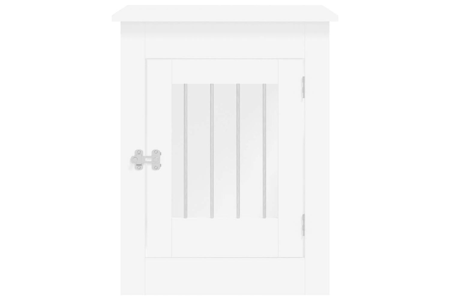 Dog Crate Furniture White 55x80x68 Cm Engineered Wood-7