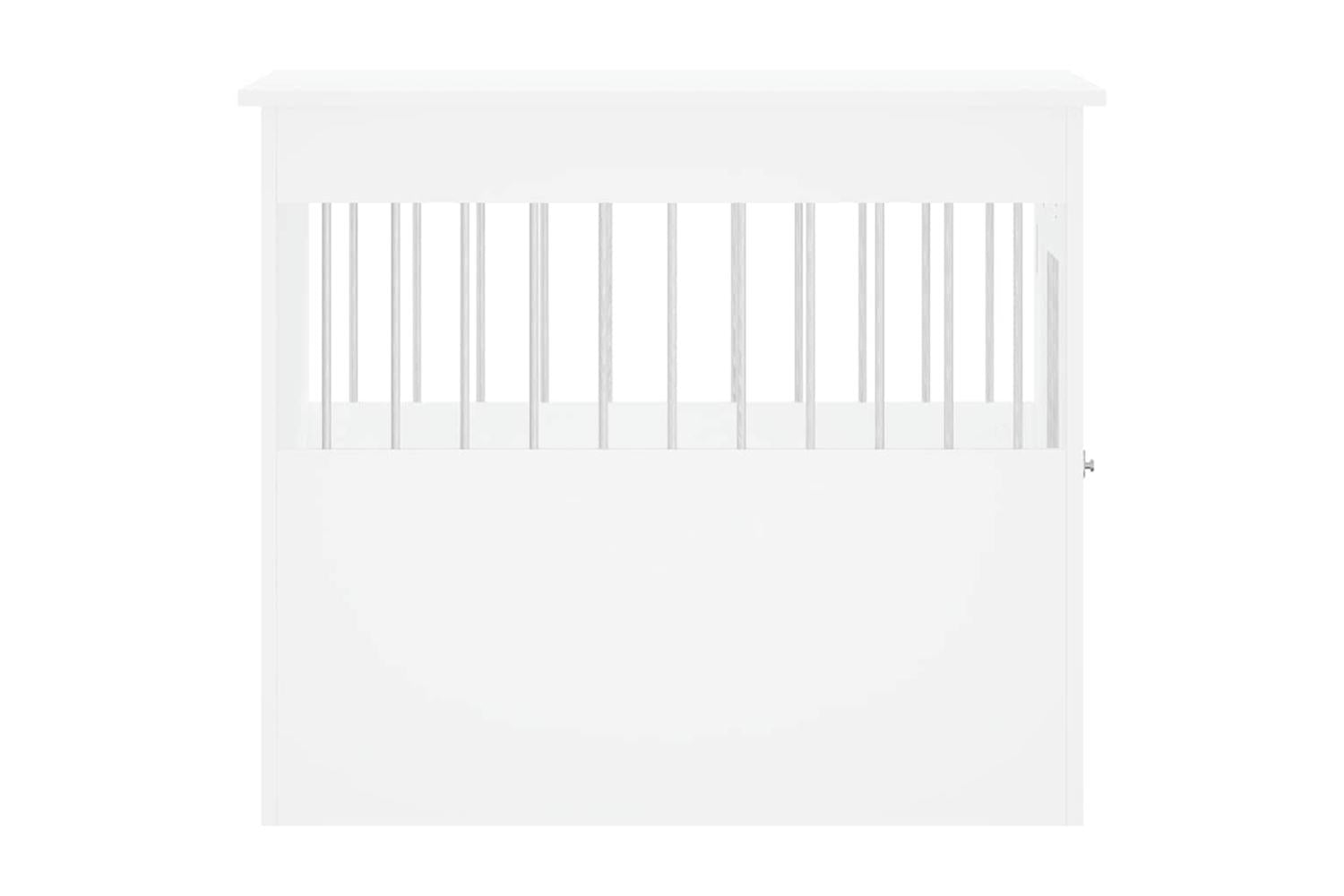 Dog Crate Furniture White 55x80x68 Cm Engineered Wood-8