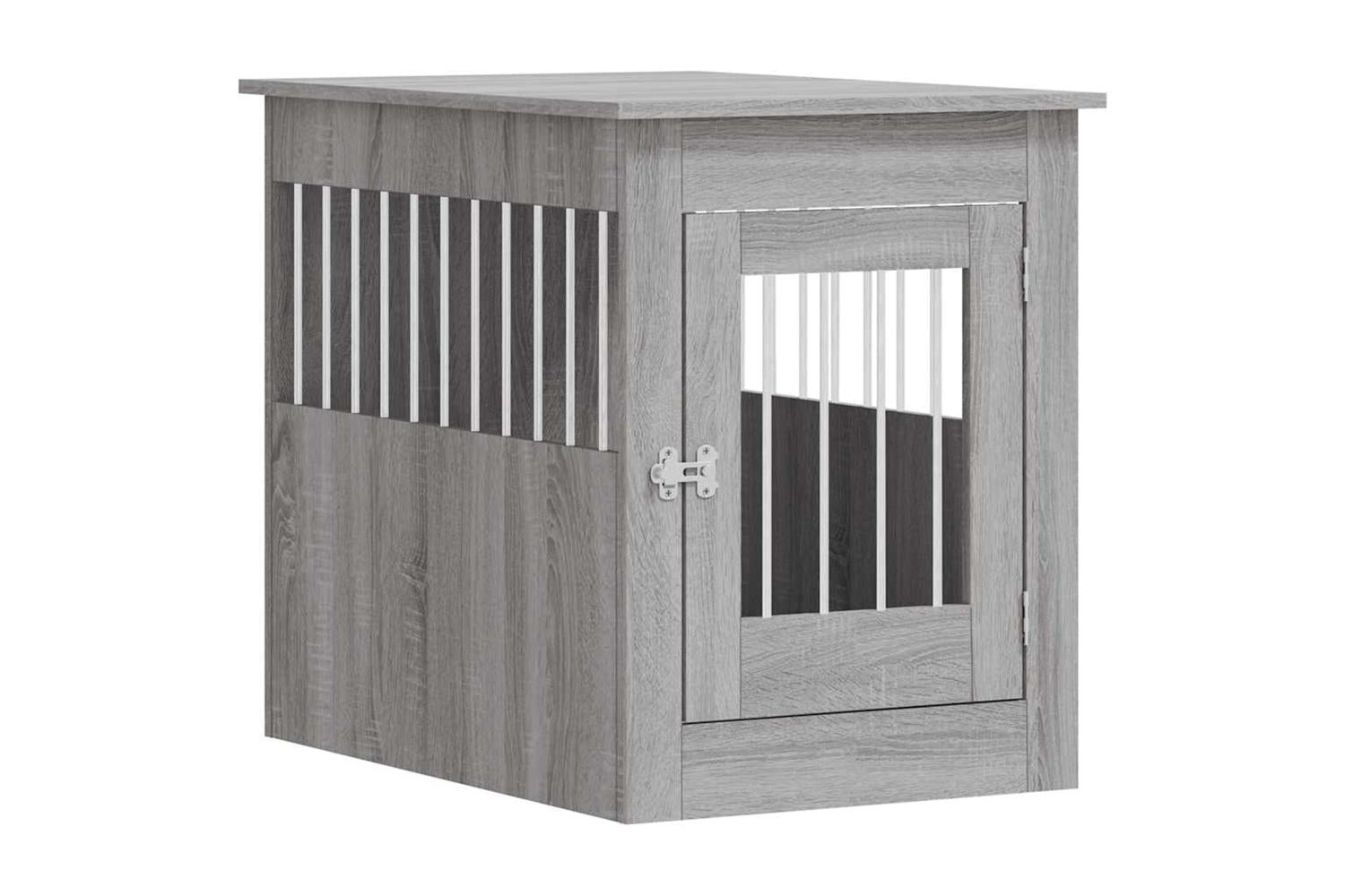Dog Crate Furniture Grey Sonoma 55x80x68 Cm Engineered Wood-2