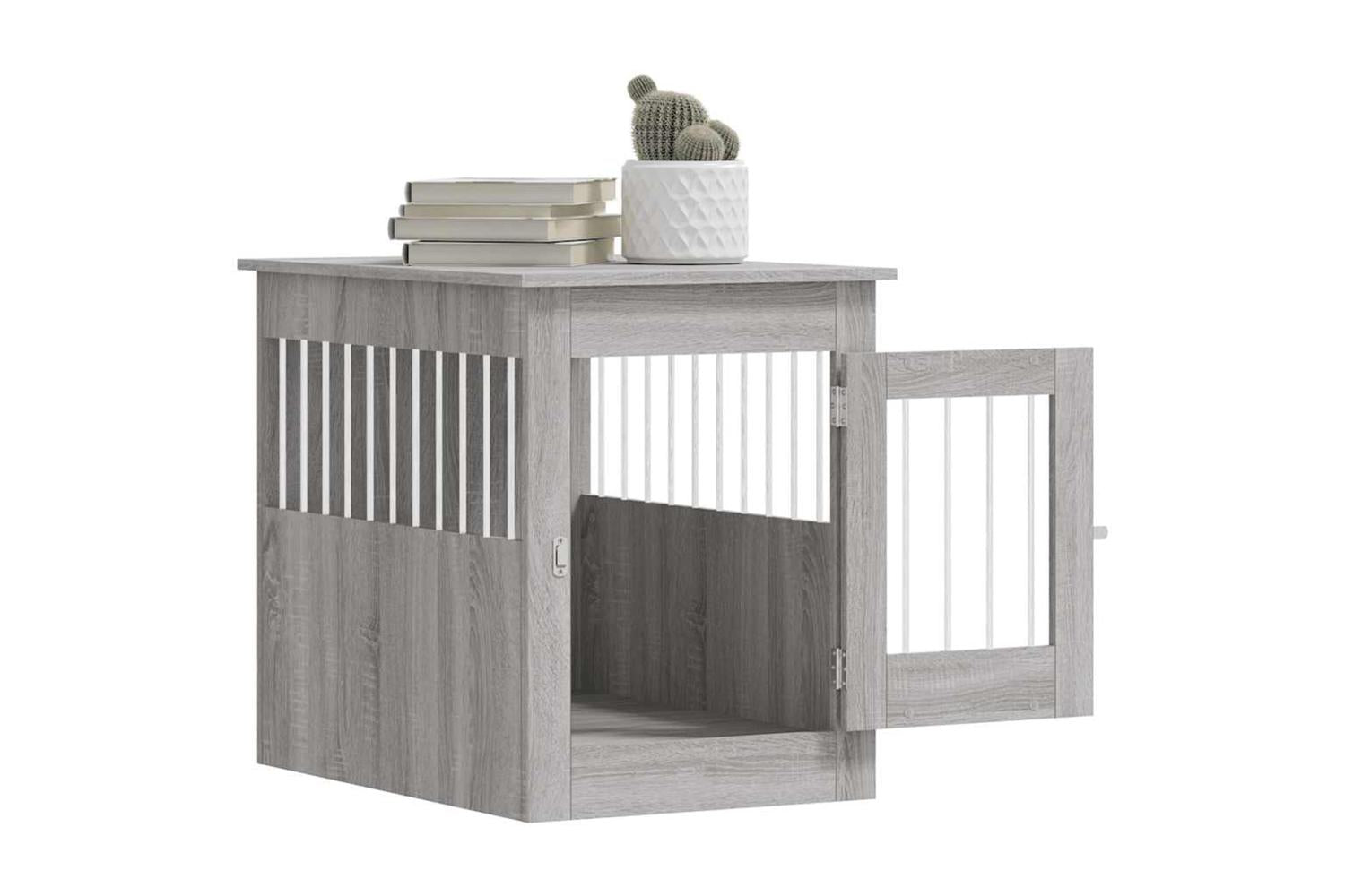 Dog Crate Furniture Grey Sonoma 55x80x68 Cm Engineered Wood-5