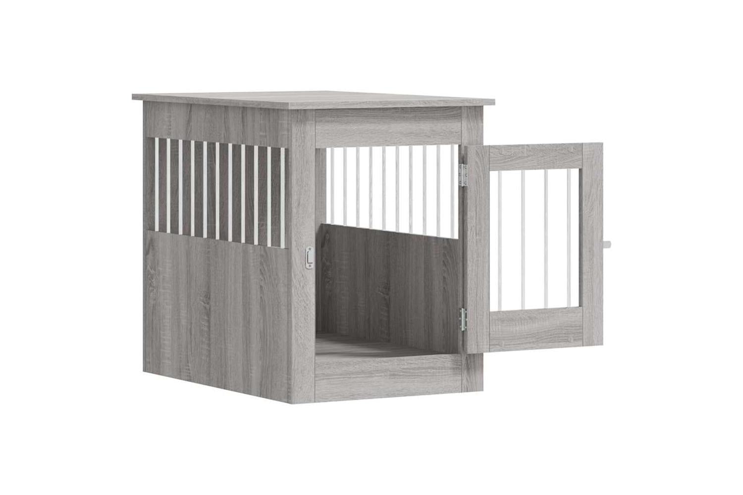 Dog Crate Furniture Grey Sonoma 55x80x68 Cm Engineered Wood-6