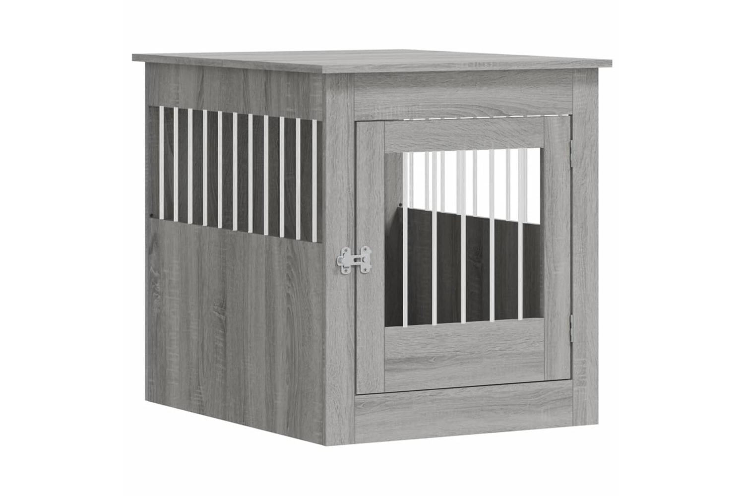 Dog Crate Furniture Grey Sonoma 645x80x71 Cm Engineered Wood-2