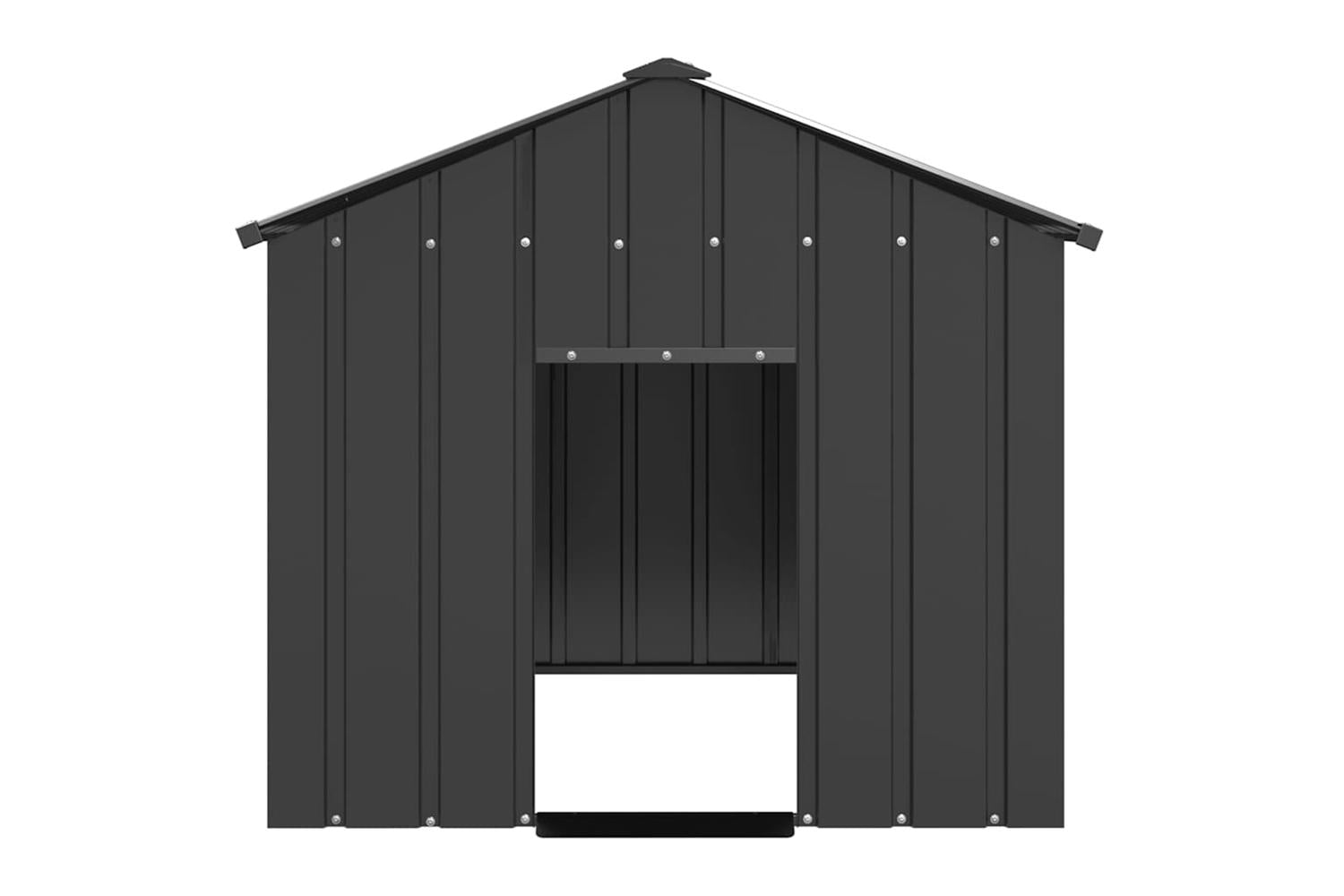 Dog House With Roof 113x153x101 Cm Galvanised Steel-3