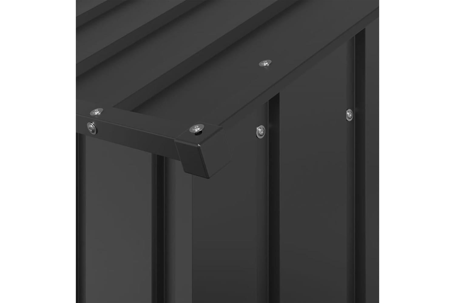 Dog House With Roof 113x153x101 Cm Galvanised Steel-6