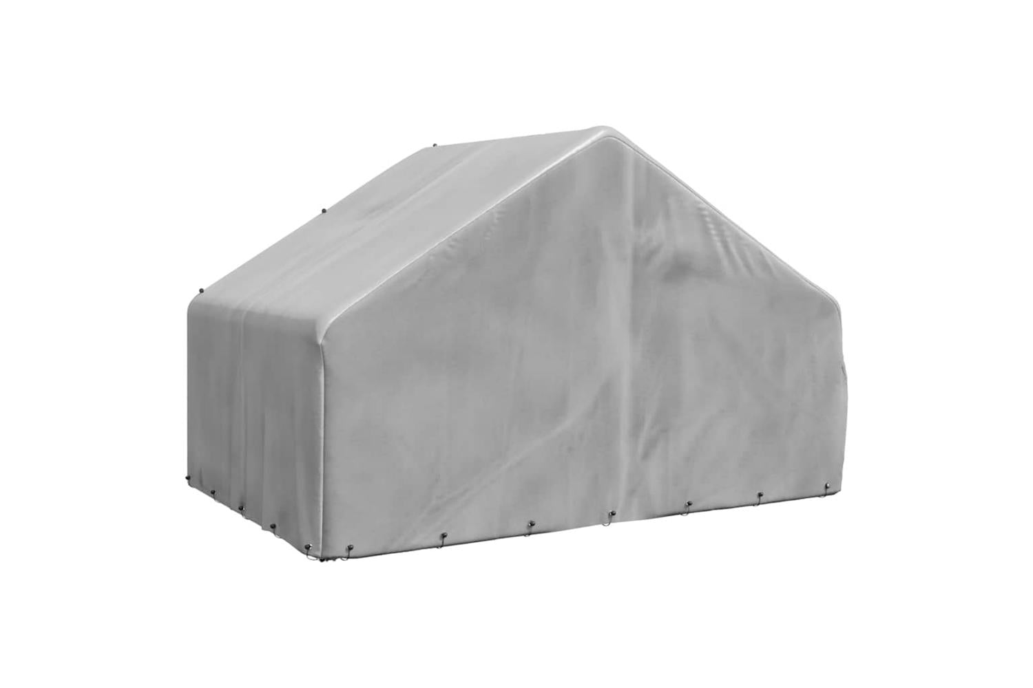 Outdoor Dog Kennel With Cover 3x2x19 M Galvanised Steel-5