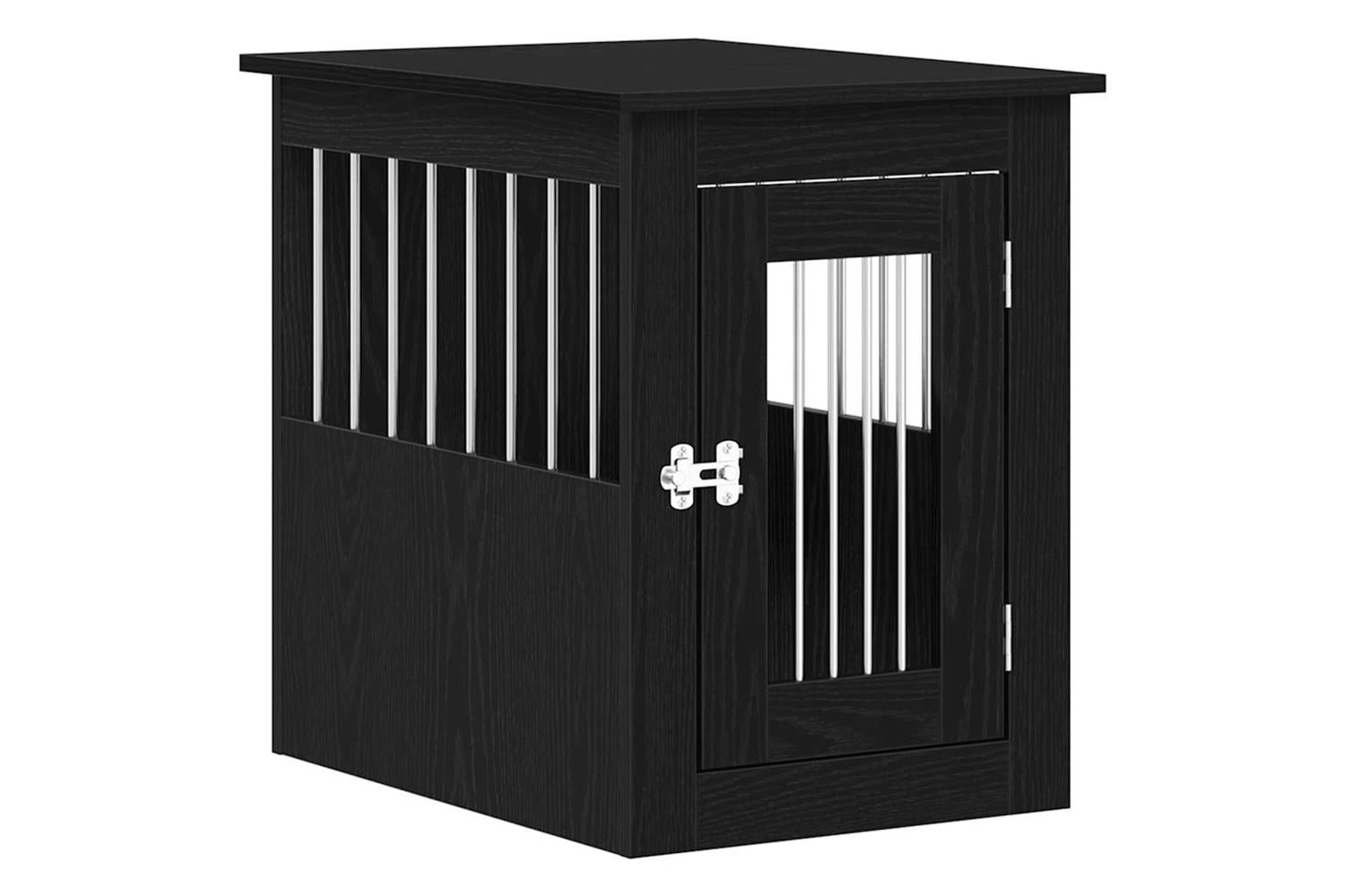 Dog Crate Furniture Black Oak 45x62x59 Cm Engineered Wood-2