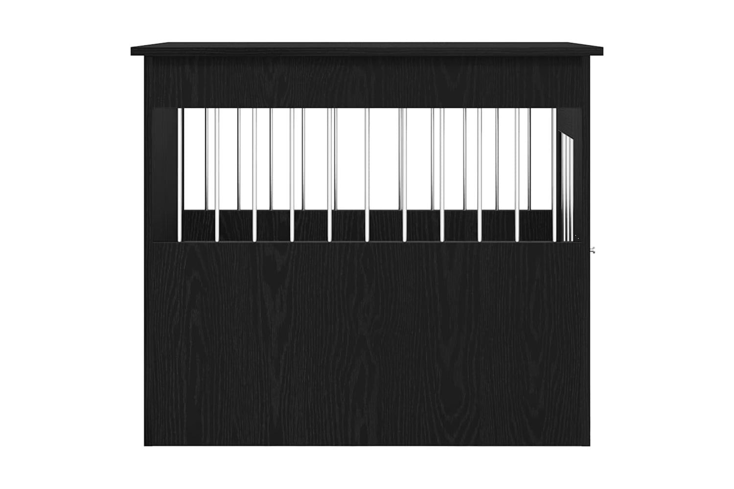 Dog Crate Furniture Black Oak 55x80x68 Cm Engineered Wood-7