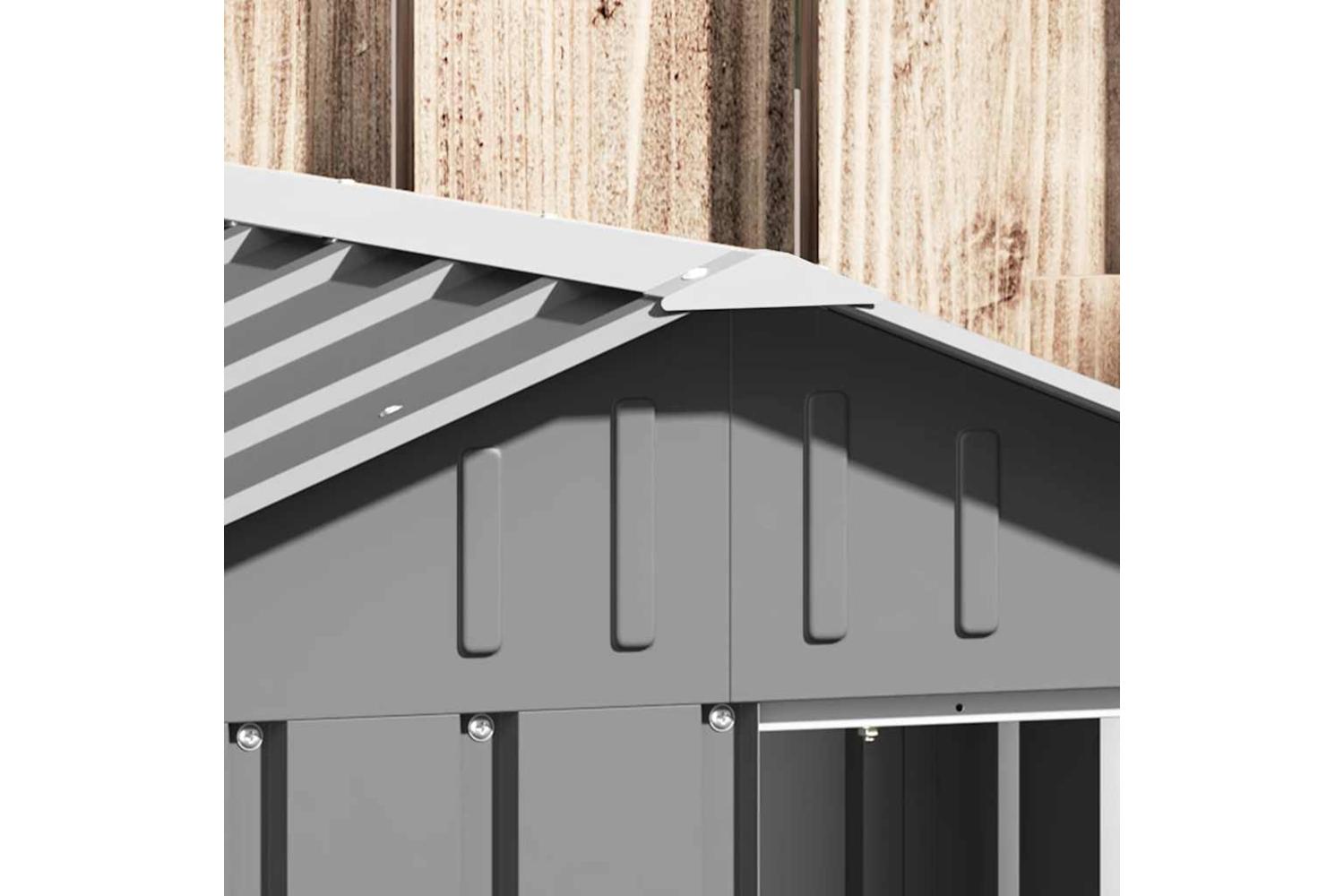 Dog House Grey 1165x103x815 Cm Galvanised Steel-4