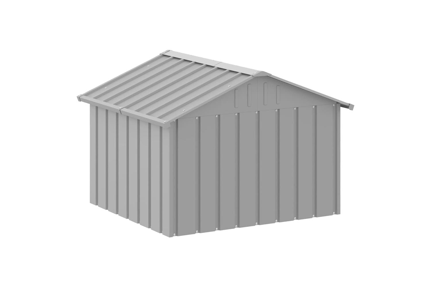 Dog House Grey 1165x103x815 Cm Galvanised Steel-7