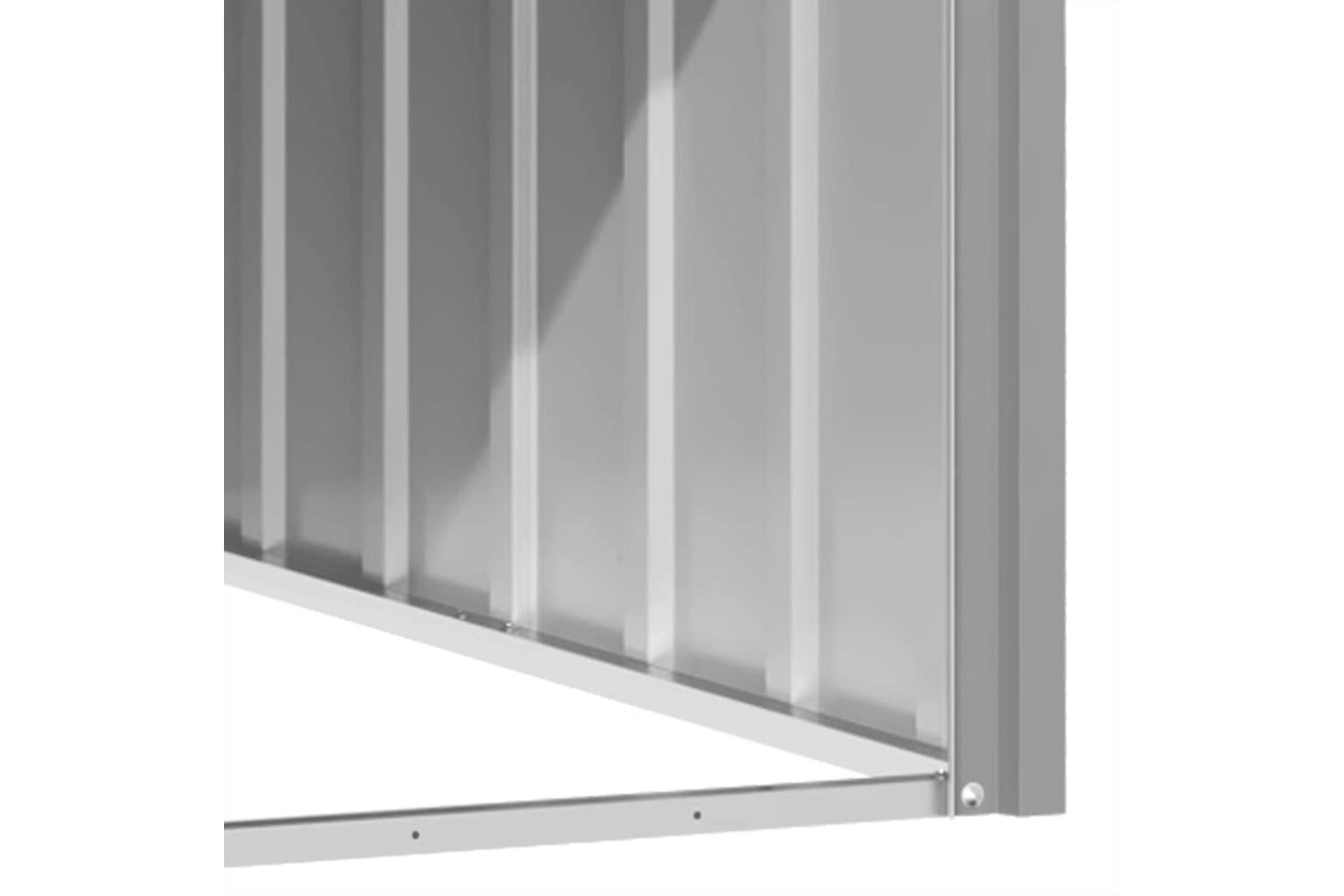 Dog House Grey 1165x103x815 Cm Galvanised Steel-8