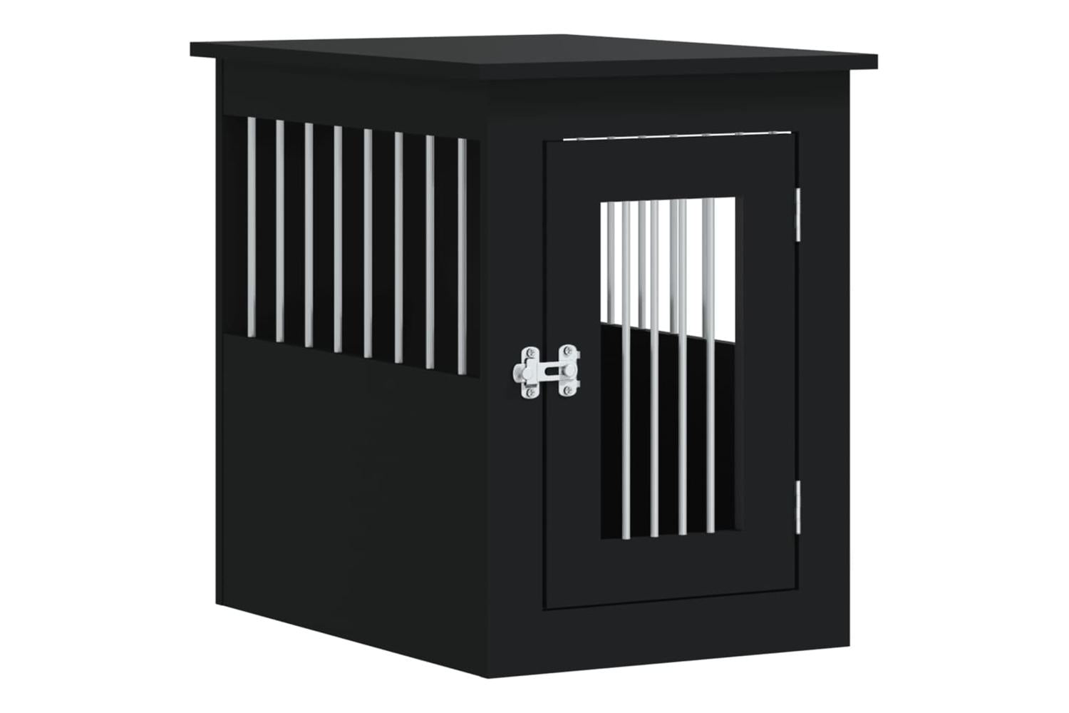 Dog Crate Furniture Black 45x62x59 Cm Engineered Wood