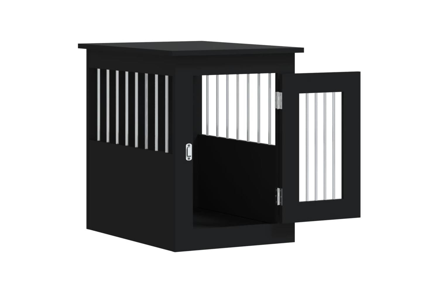 Dog Crate Furniture Black 45x62x59 Cm Engineered Wood-6