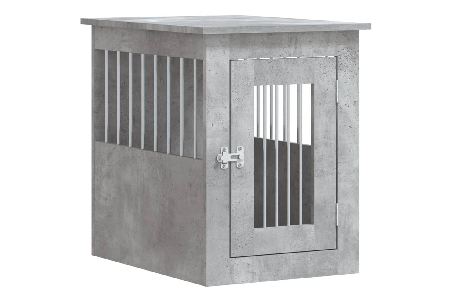 Dog Crate Furniture Concrete Grey 45x62x59 Cm Engineered Wood-2
