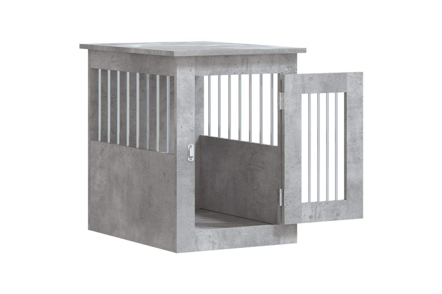 Dog Crate Furniture Concrete Grey 45x62x59 Cm Engineered Wood-6