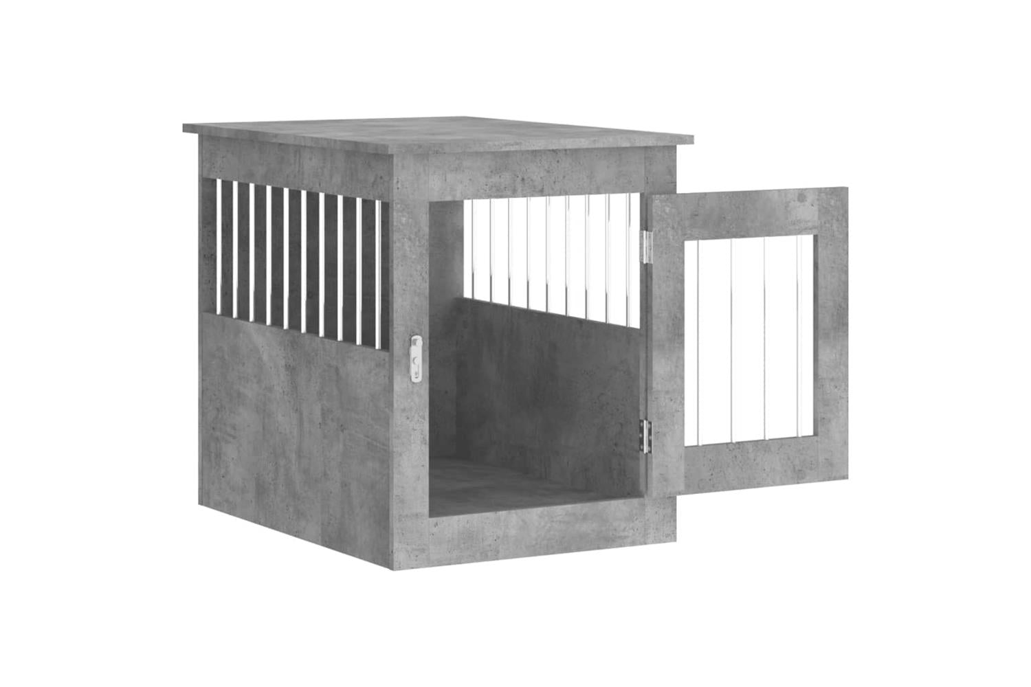 Dog Crate Furniture Concrete Grey 55x75x65 Cm Engineered Wood-6