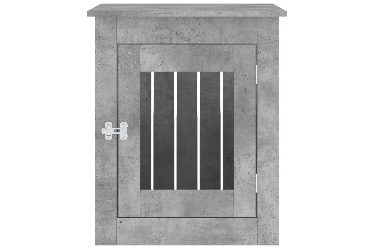 Dog Crate Furniture Concrete Grey 55x75x65 Cm Engineered Wood-7