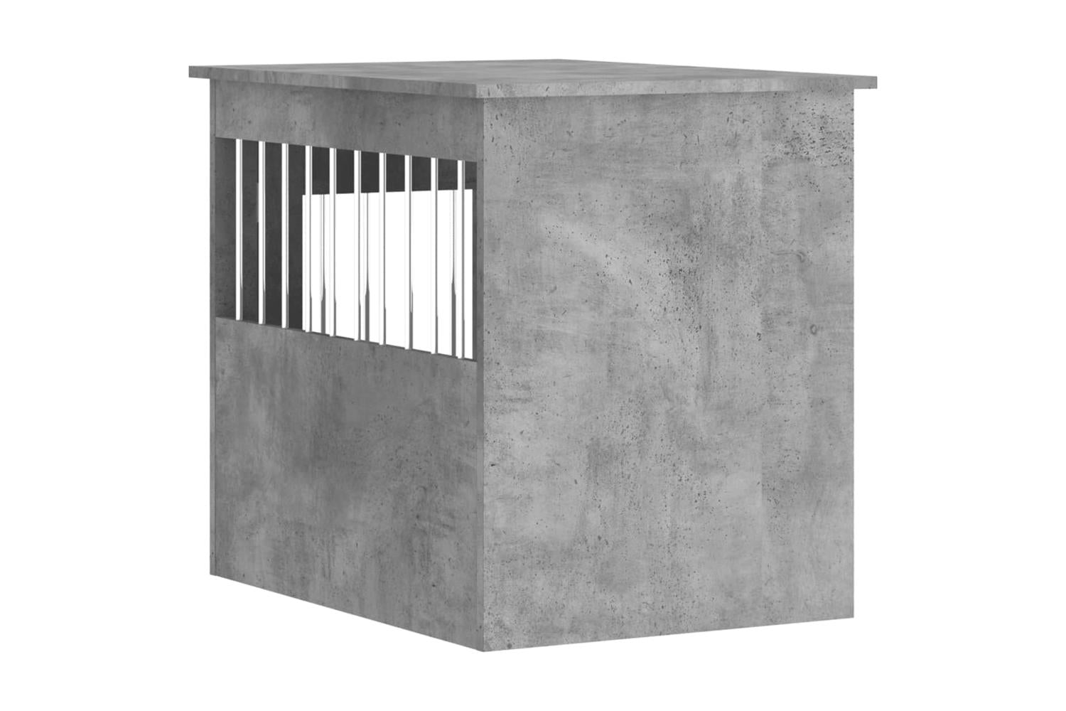 Dog Crate Furniture Concrete Grey 55x75x65 Cm Engineered Wood-9
