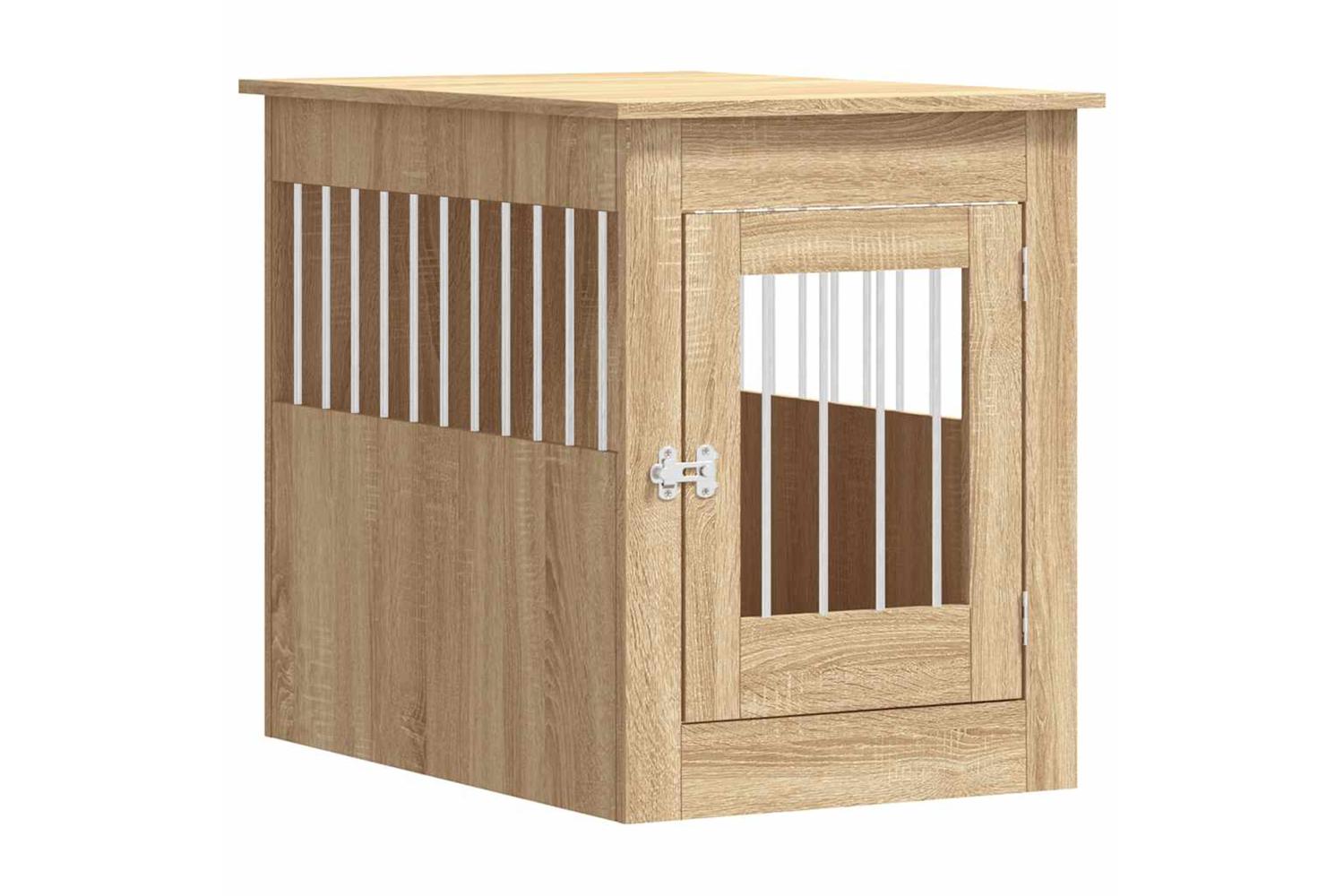 Dog Crate Furniture Sonoma Oak 55x80x68 Cm Engineered Wood
