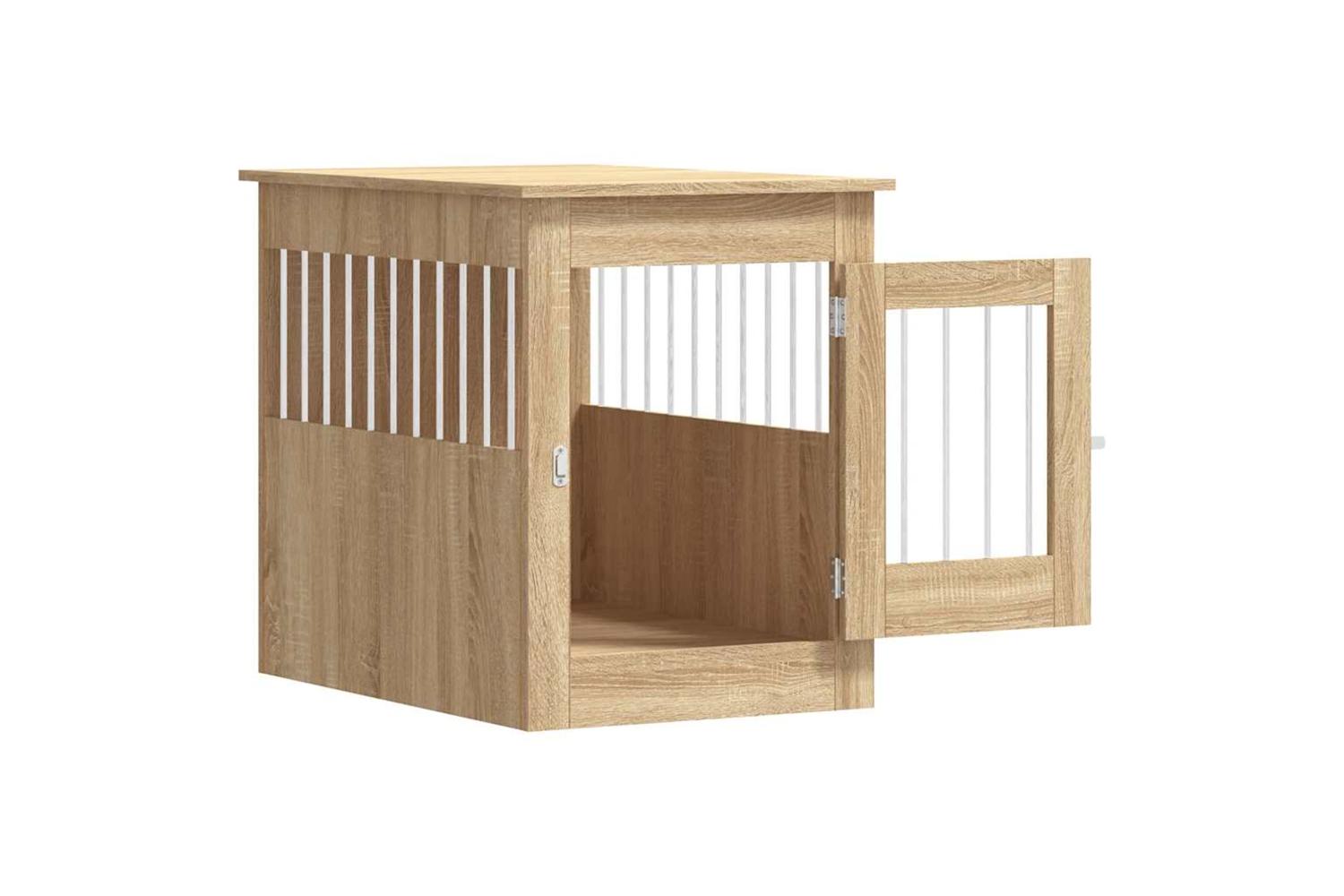 Dog Crate Furniture Sonoma Oak 55x80x68 Cm Engineered Wood-6