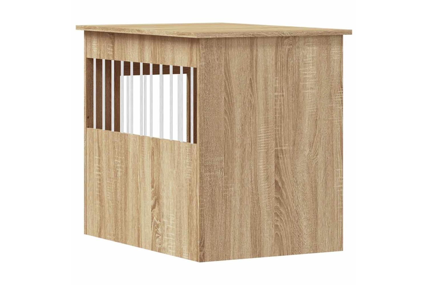 Dog Crate Furniture Sonoma Oak 55x80x68 Cm Engineered Wood-9