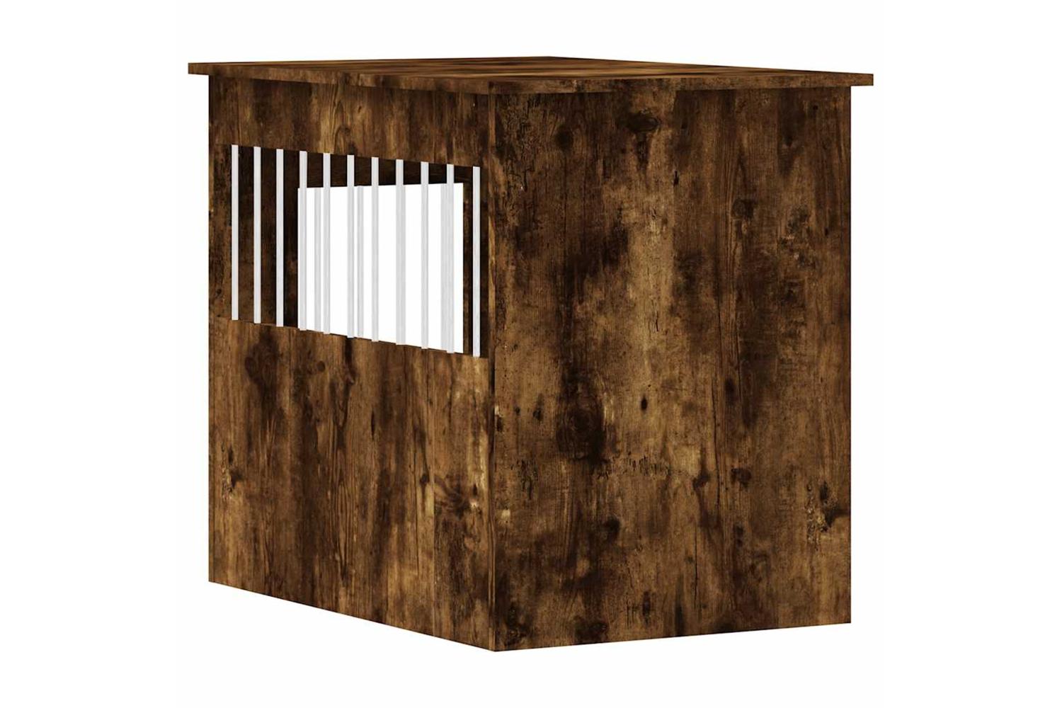 Dog Crate Furniture Smoked Oak 55x80x68 Cm Engineered Wood-9