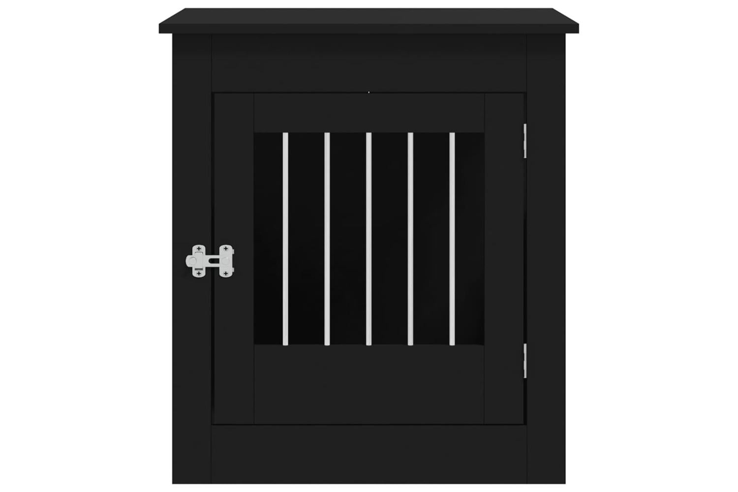 Dog Crate Furniture Black 645x80x71 Cm Engineered Wood-7