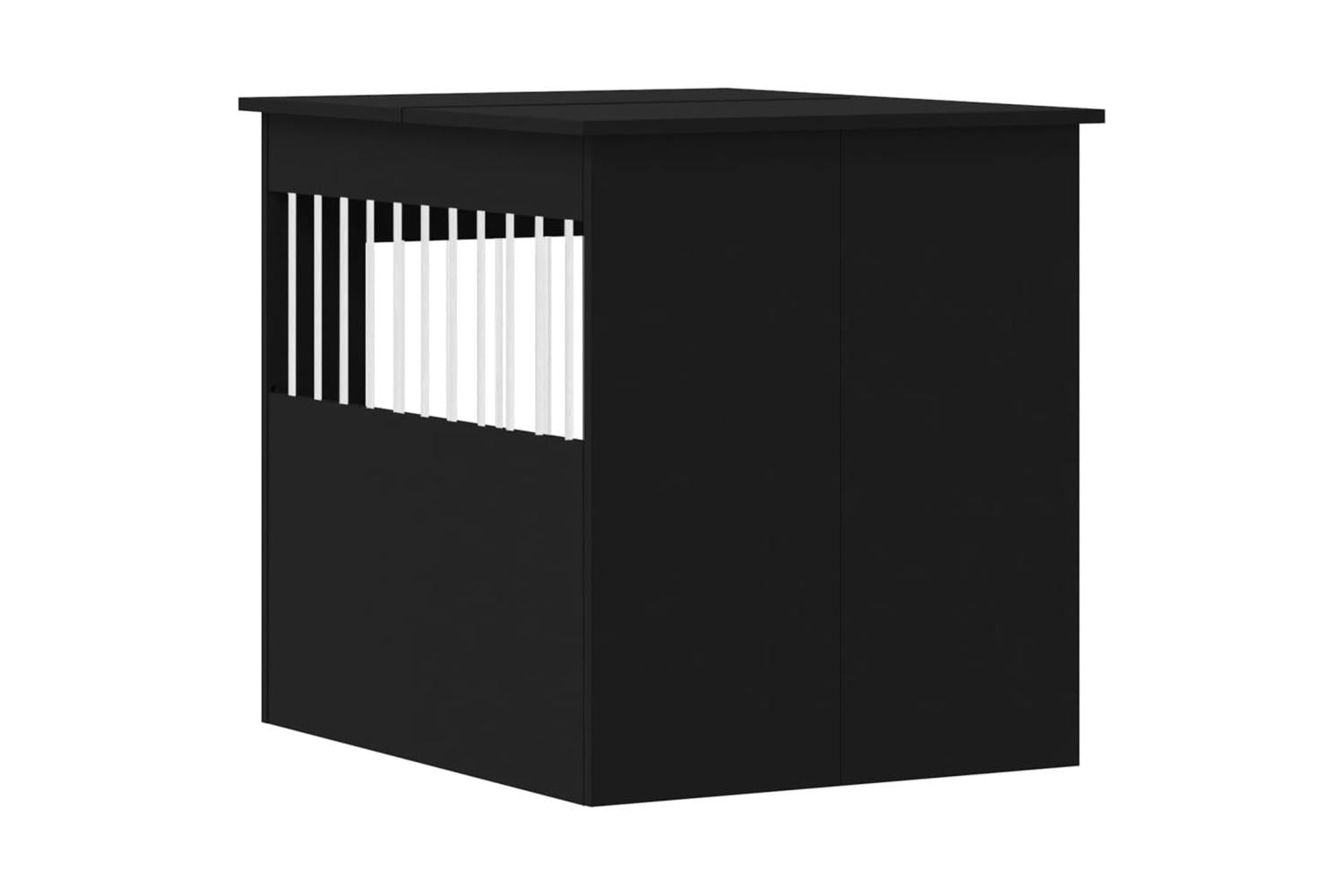 Dog Crate Furniture Black 645x80x71 Cm Engineered Wood-9