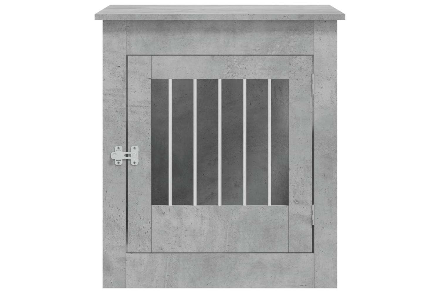 Dog Crate Furniture Concrete Grey 645x80x71 Cm Engineered Wood-7