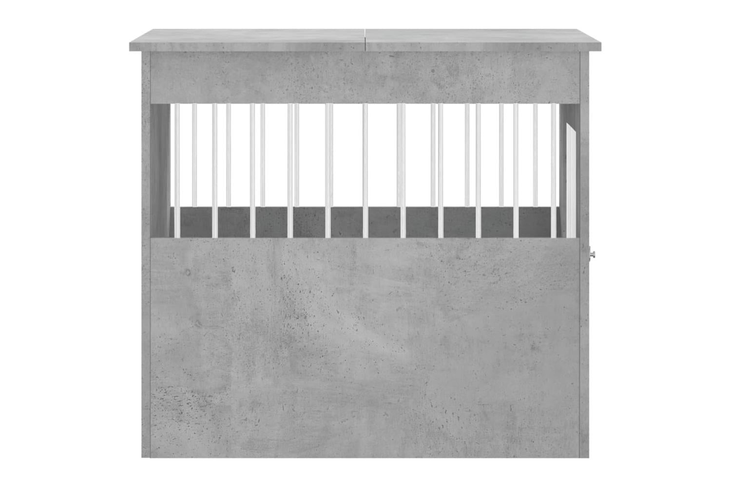 Dog Crate Furniture Concrete Grey 645x80x71 Cm Engineered Wood-8