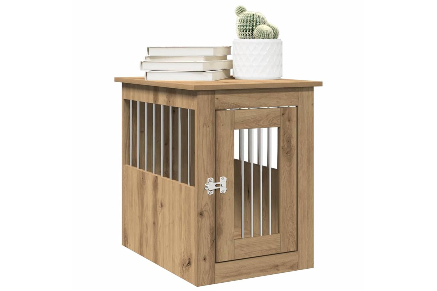 Dog Crate Furniture Artisan Oak 45x62x59 Cm Engineered Wood-3
