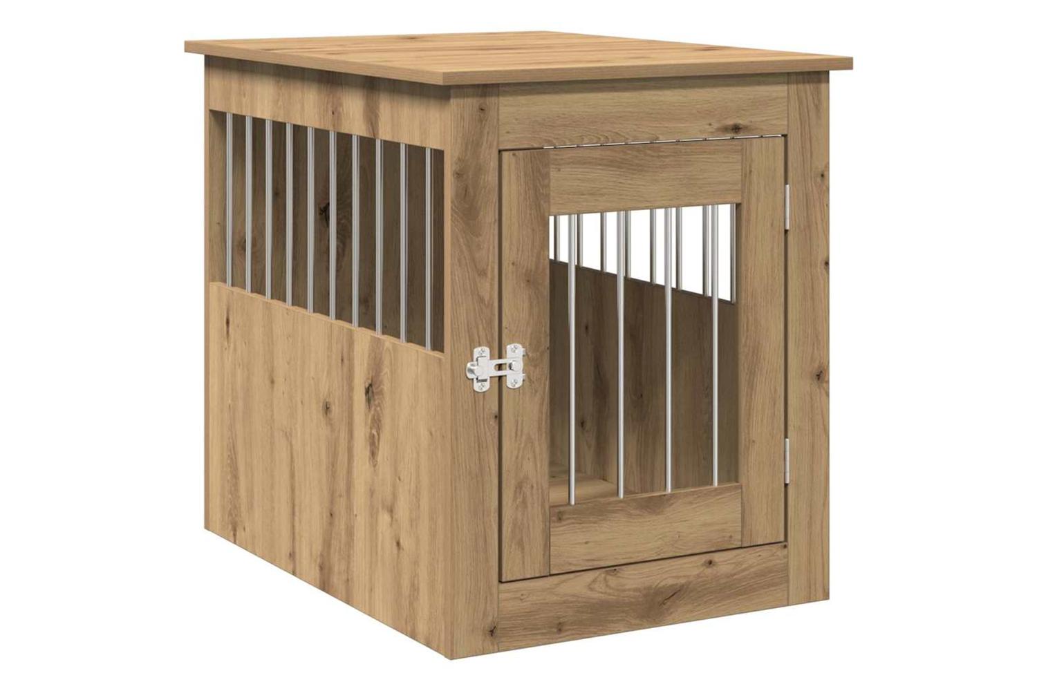 Dog Crate Furniture Artisan Oak 55x75x65 Cm Engineered Wood