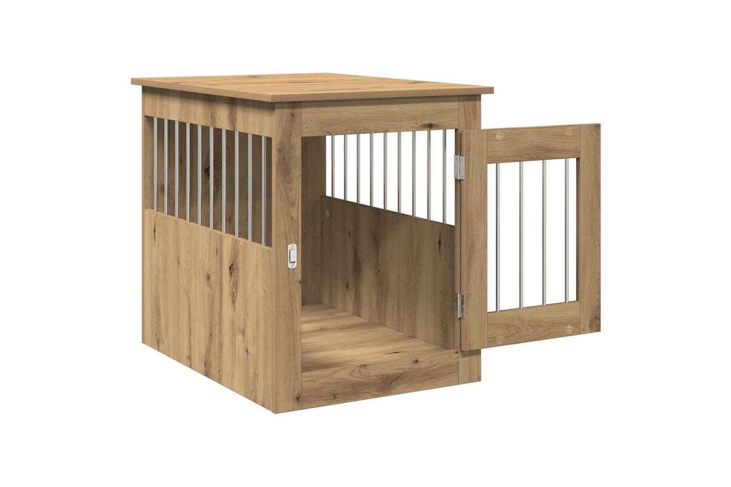 Dog Crate Furniture Artisan Oak 55x75x65 Cm Engineered Wood-4