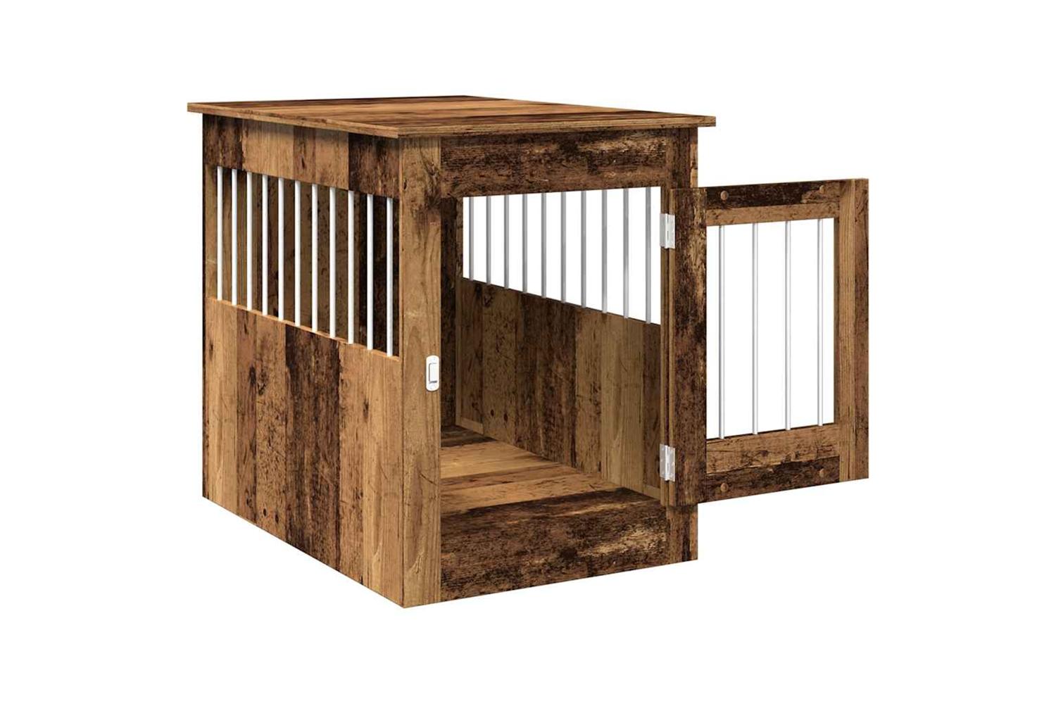 Dog Crate Furniture Old Wood 55x80x68 Cm Engineered Wood-5