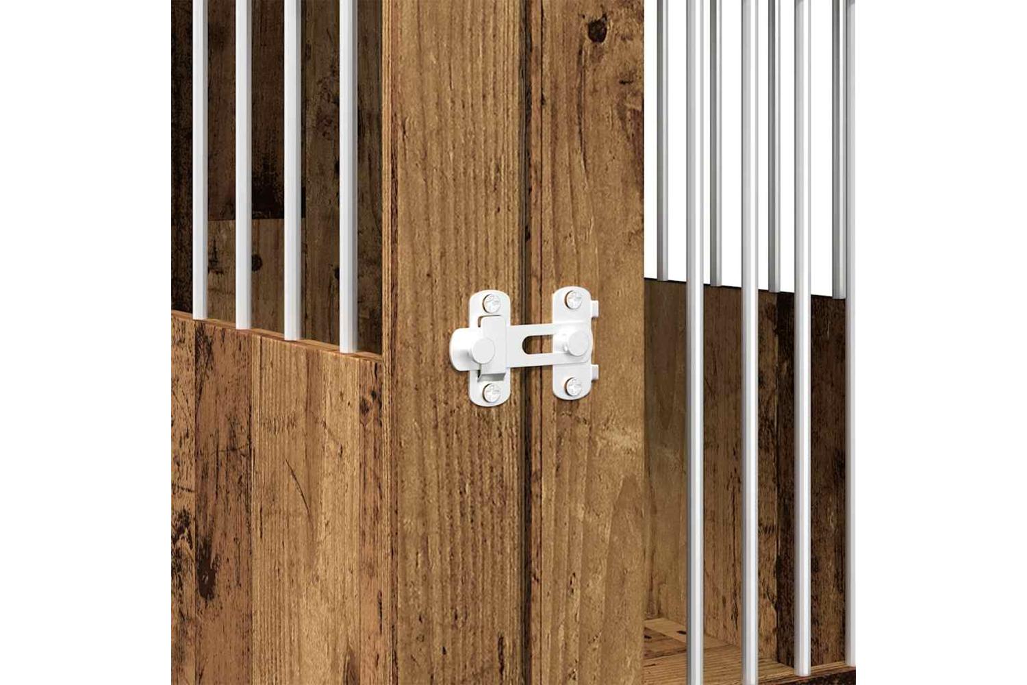 Dog Crate Furniture Old Wood 55x80x68 Cm Engineered Wood-9