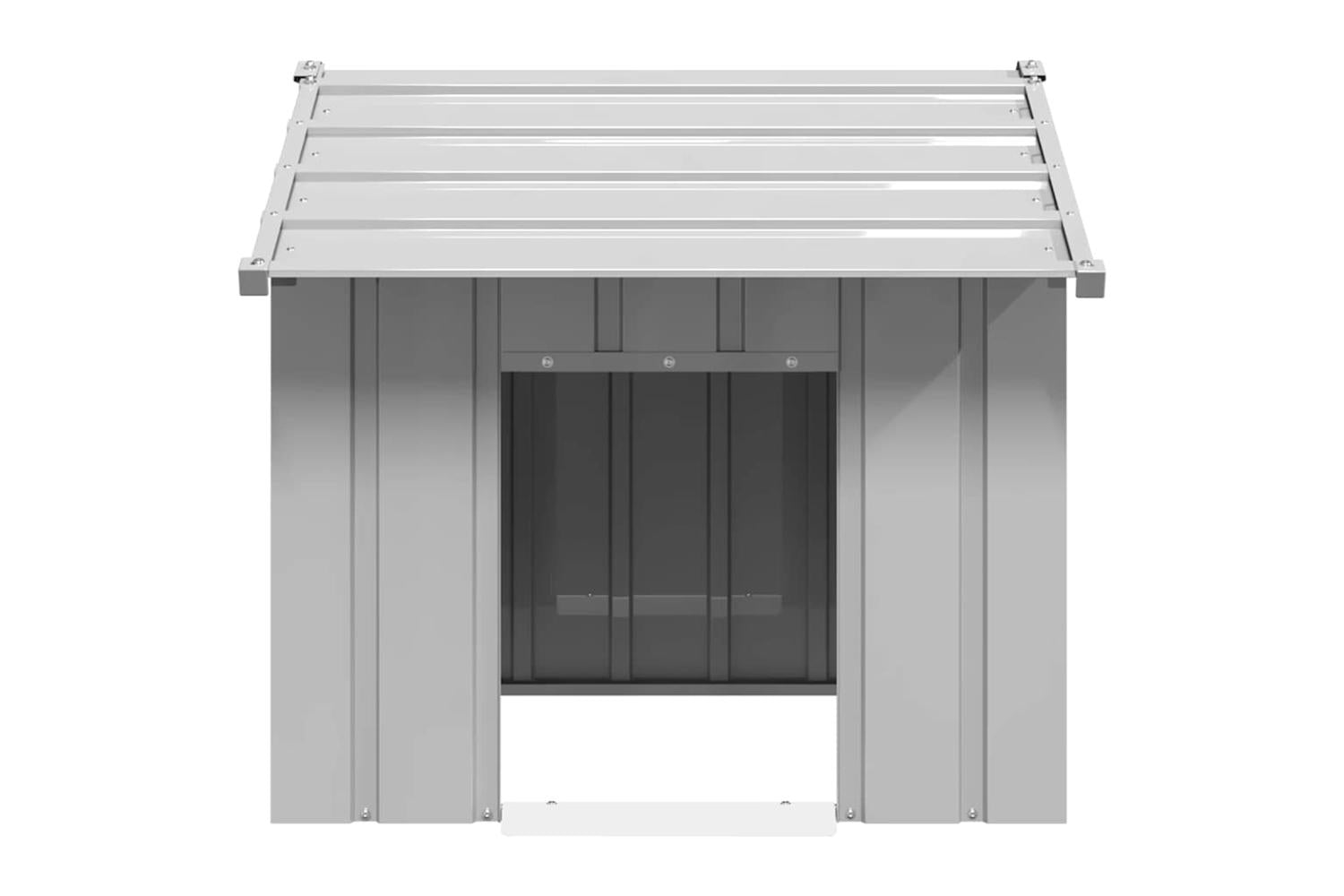 Dog House With Roof 85x107x81 Cm Galvanised Steel-3