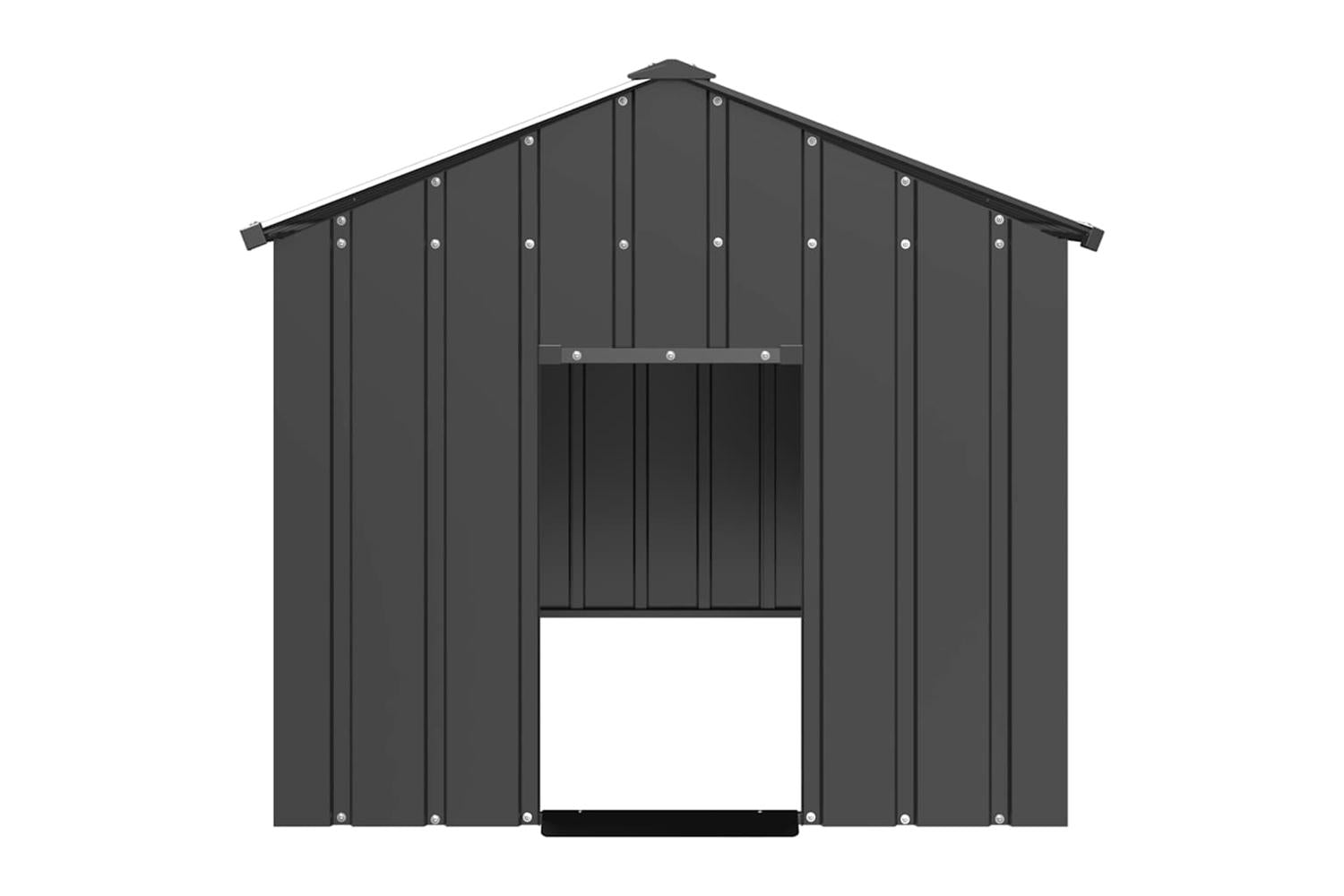 Dog House With Roof 114x202x101 Cm Galvanised Steel-3