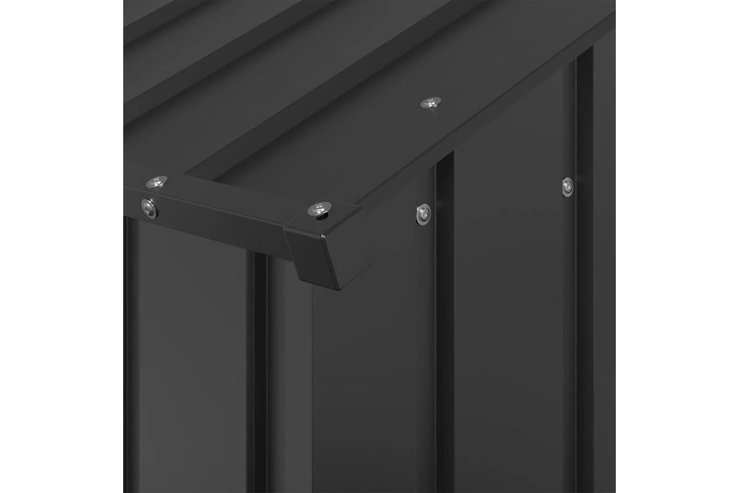 Dog House With Roof 114x202x101 Cm Galvanised Steel-6