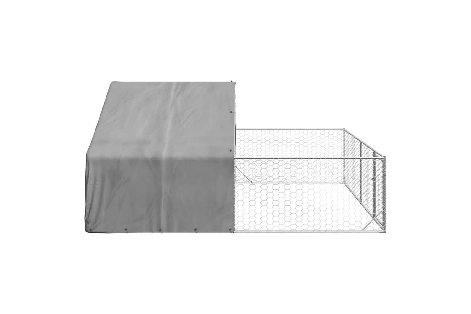 Outdoor Dog Kennel With Run 5x3x19 M Galvanised Steel-4