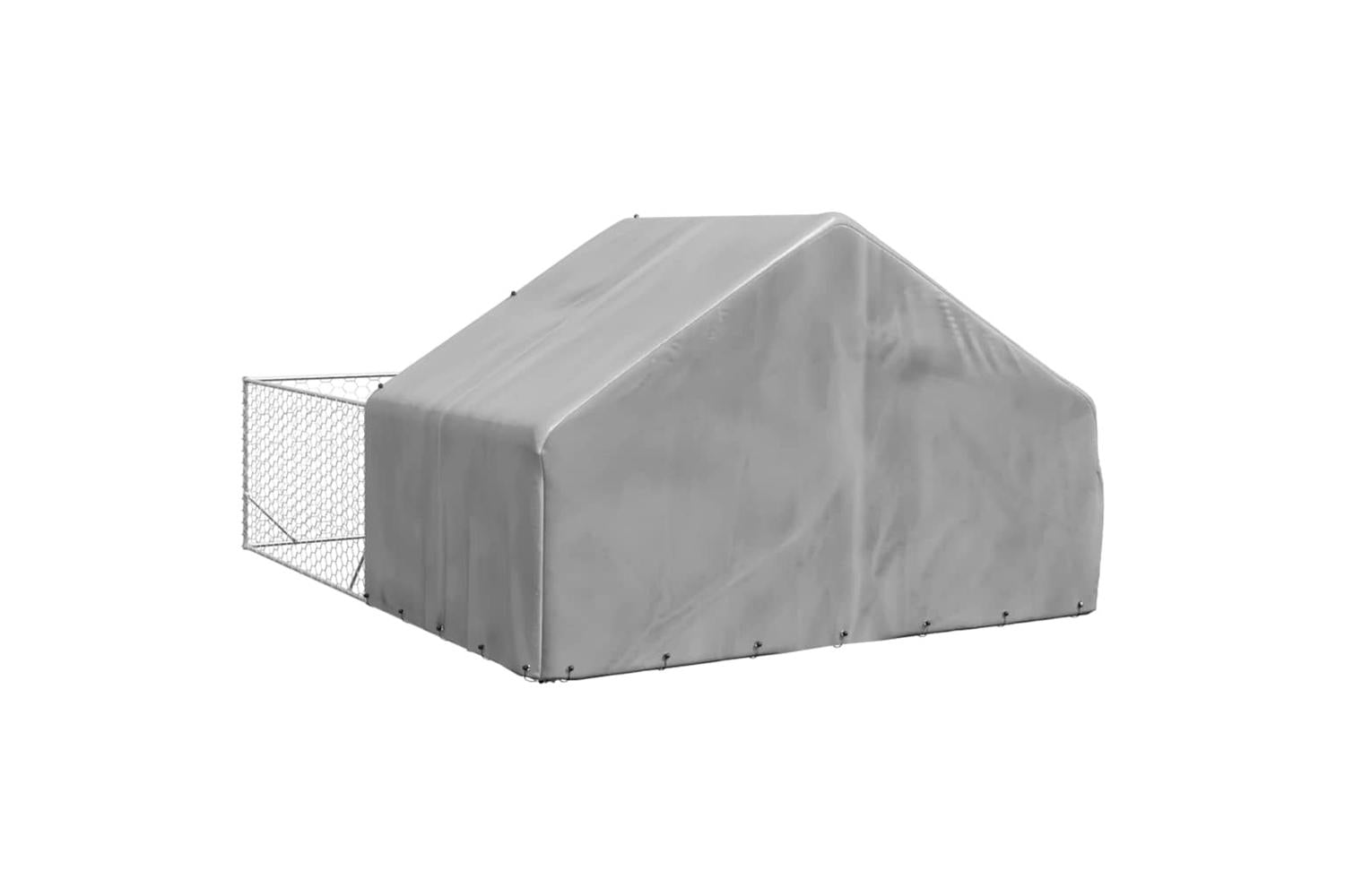 Outdoor Dog Kennel With Run 5x3x19 M Galvanised Steel-5
