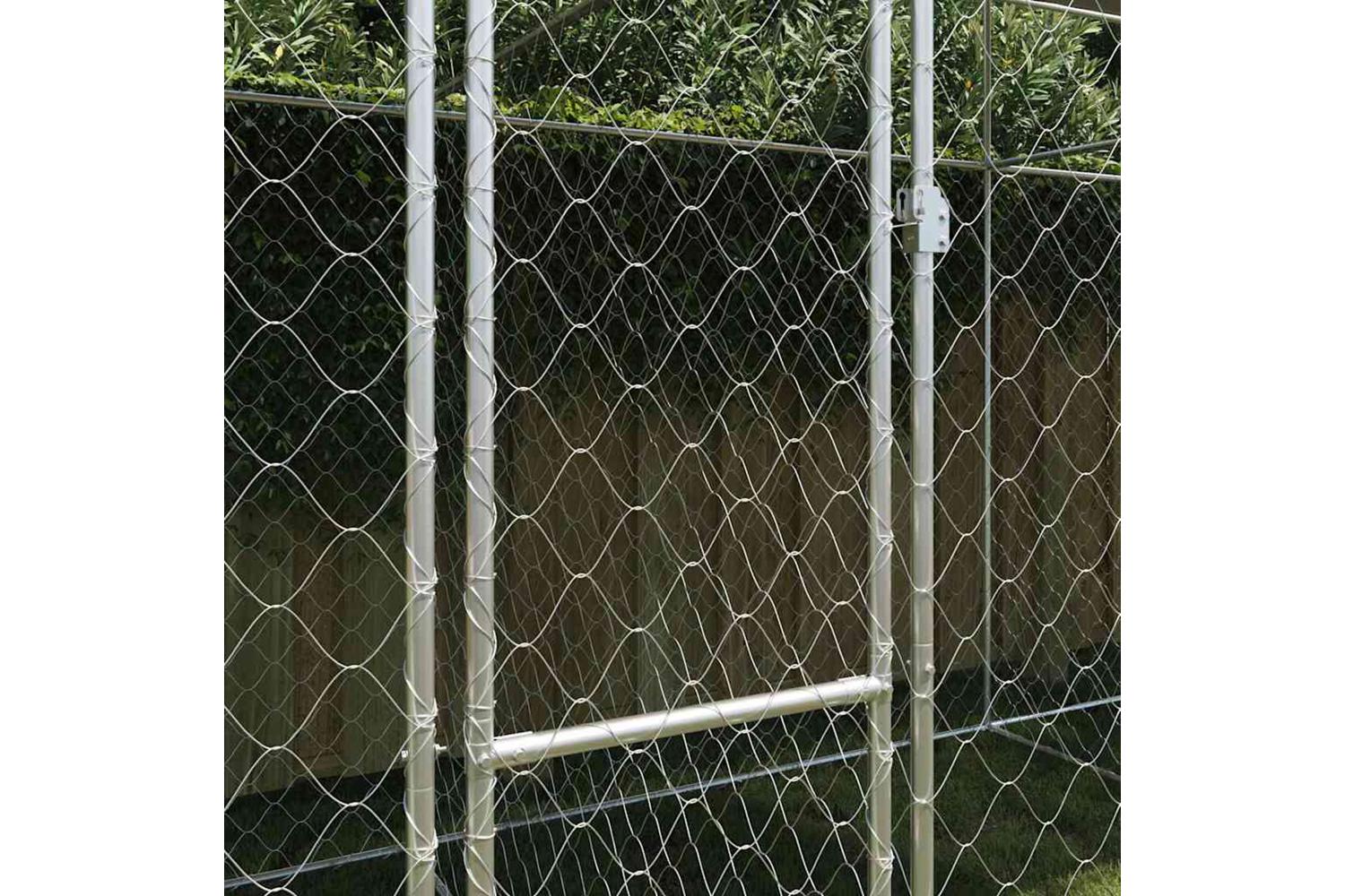 Dog Cage Silver 600 X 200 X 256 Cm Galvanised Steel-3