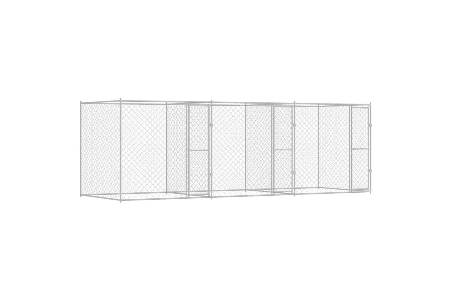 Dog Cage Silver 600 X 200 X 200 Cm Galvanised Steel-2