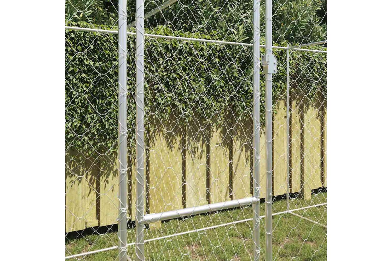 Dog Cage Silver 600 X 200 X 200 Cm Galvanised Steel-3