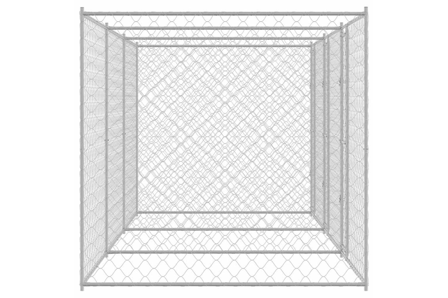 Dog Cage Silver 600 X 200 X 200 Cm Galvanised Steel-5