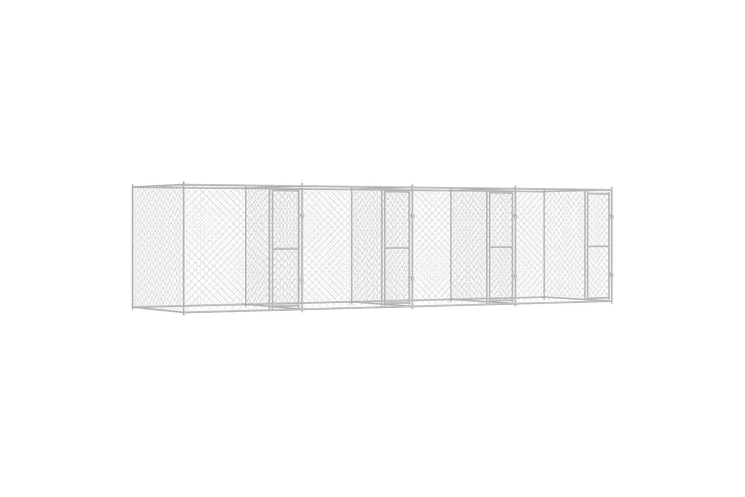 Dog Cage Silver 800 X 200 X 200 Cm Galvanised Steel