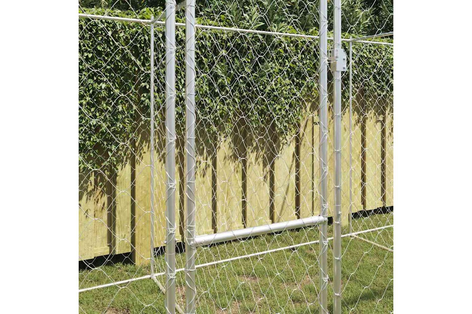 Dog Cage Silver 800 X 200 X 200 Cm Galvanised Steel-3