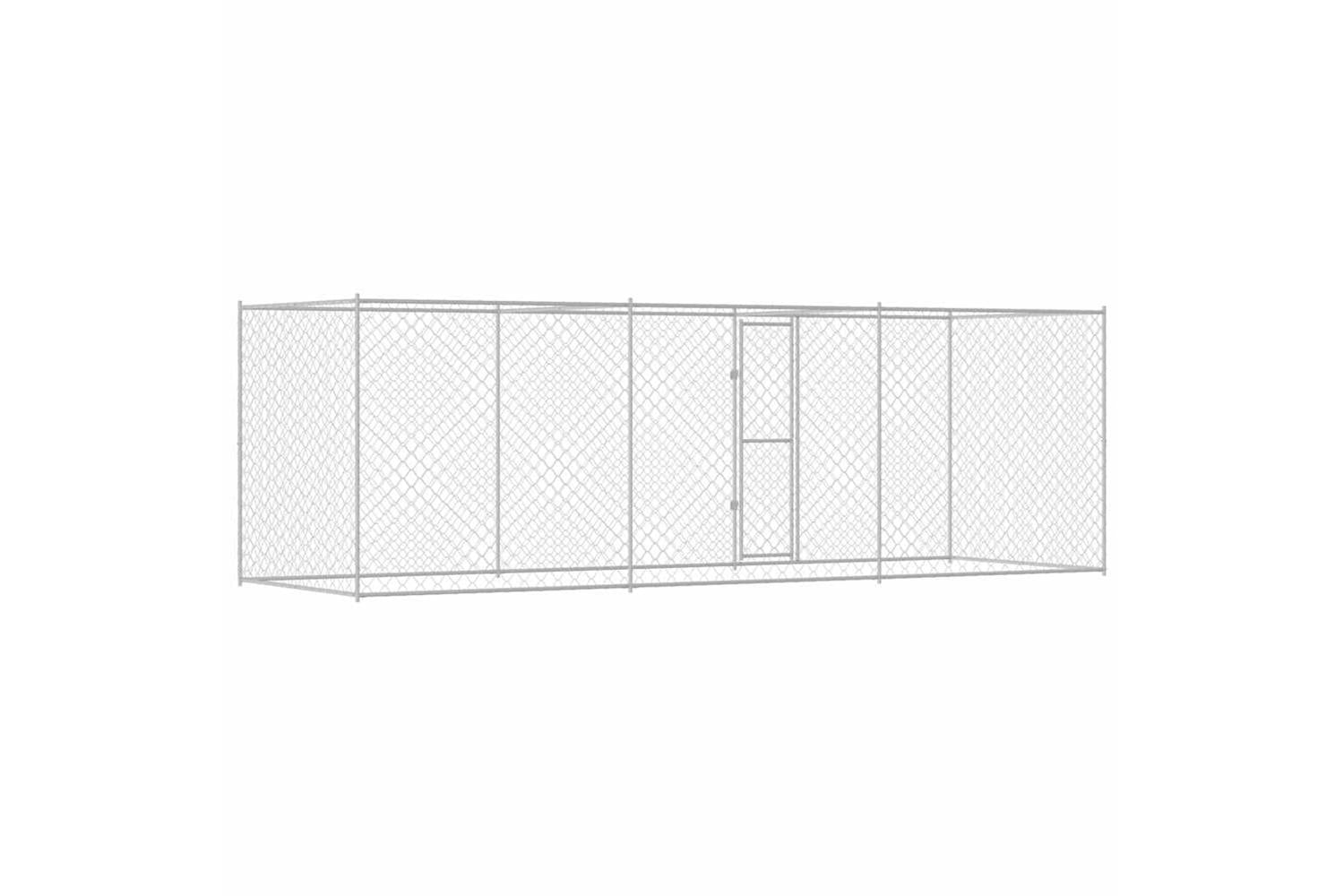 Dog Cage Silver 600 X 200 X 256 Cm Galvanised Steel-6